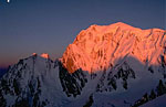 Mont Blanc  and  Grand Pilier d'Angle 