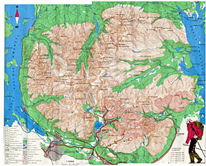 Карта Хибин